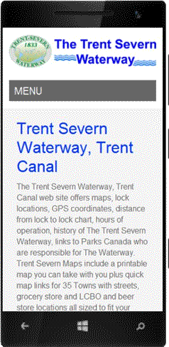 The Trent Severn Waterway, Ontario, Canada.